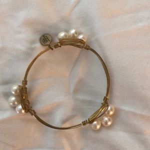 Bourbon and bow ties 3 pearl bracelet